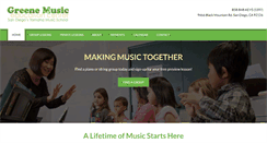 Desktop Screenshot of greenemusiceducation.com