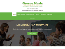 Tablet Screenshot of greenemusiceducation.com